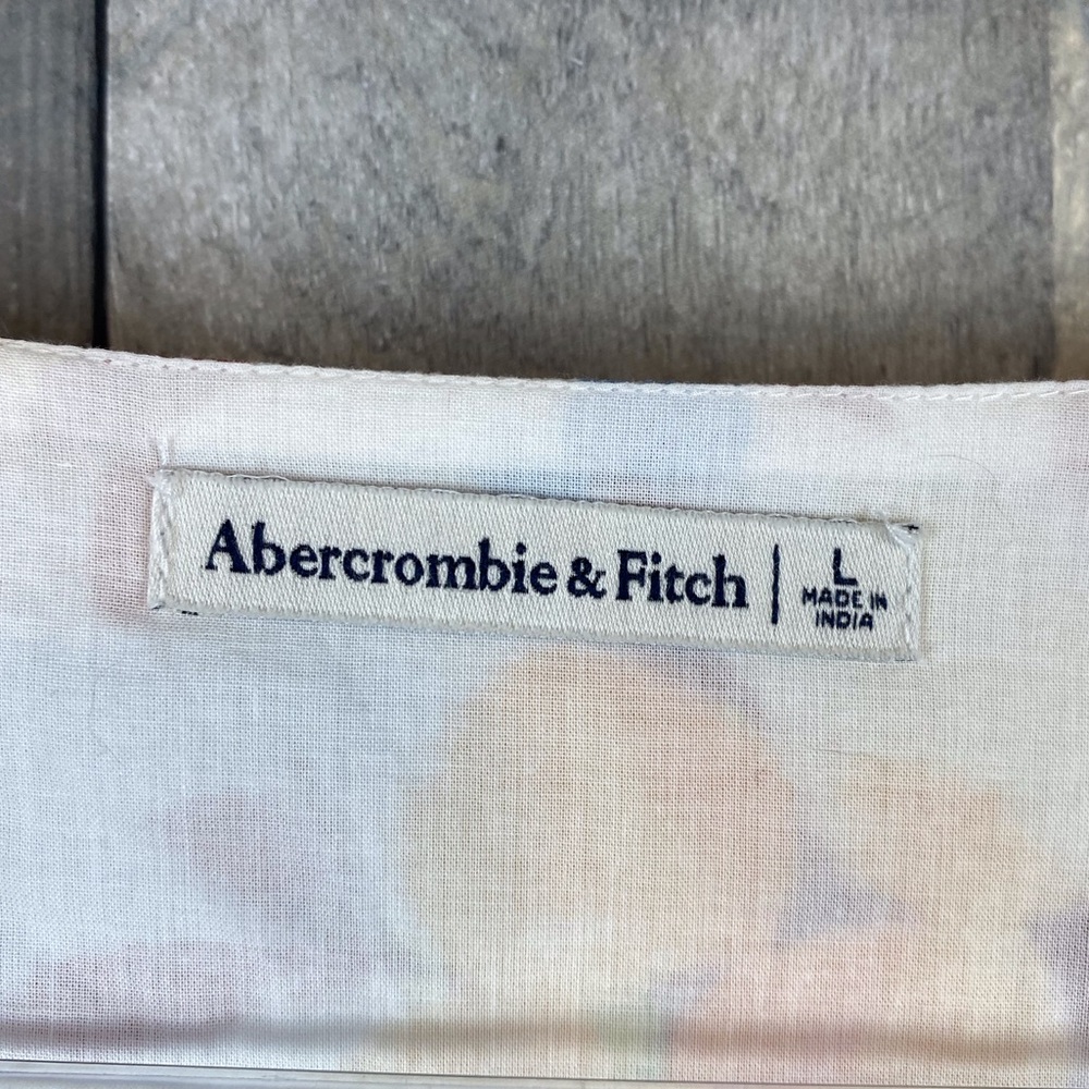 Abercrombie & Fitch Flutter Sleeve Tiered Midi Dress in Yellow Floral Size Large - Picture 12 of 15